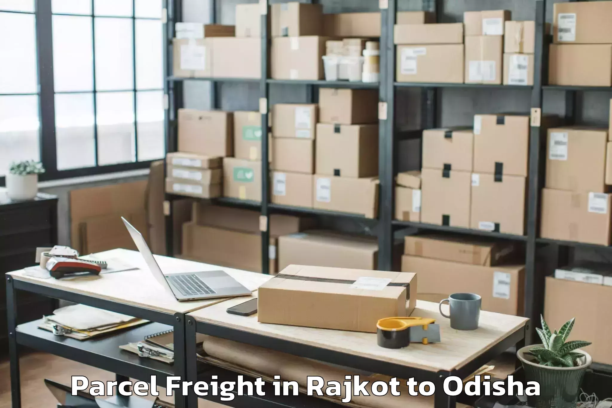 Efficient Rajkot to Malakanagiri Parcel Freight